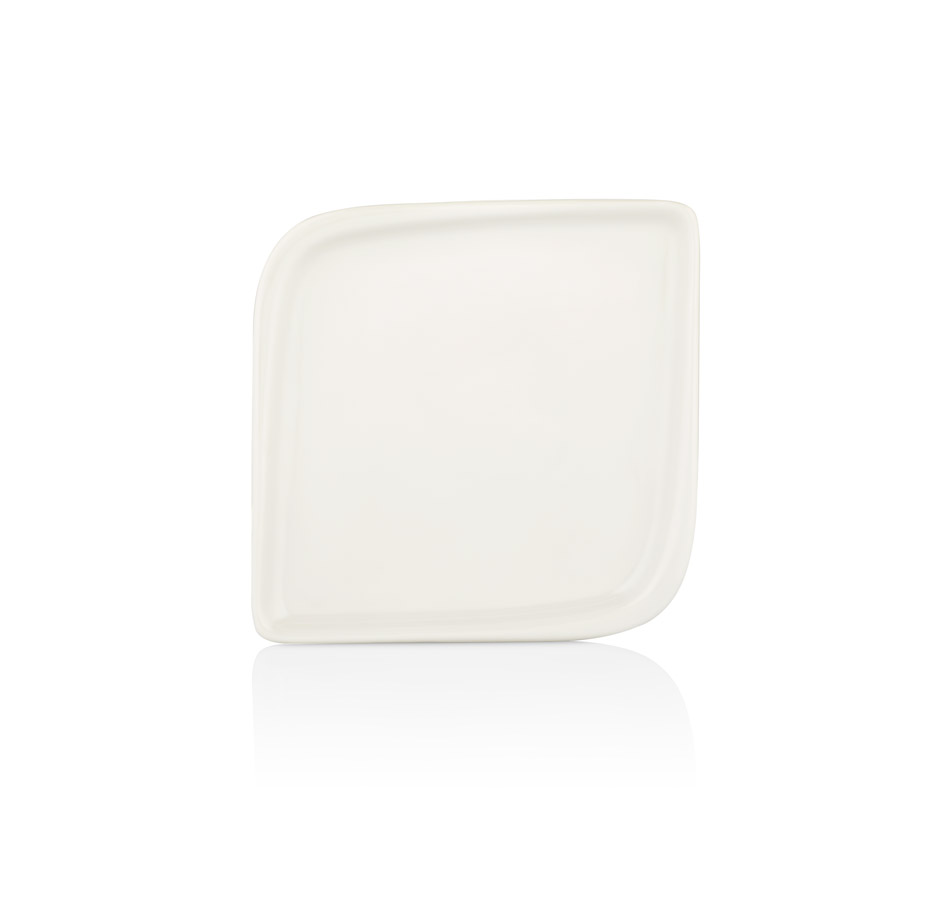WHITE AREL 38 cm četvrtasti tanjir